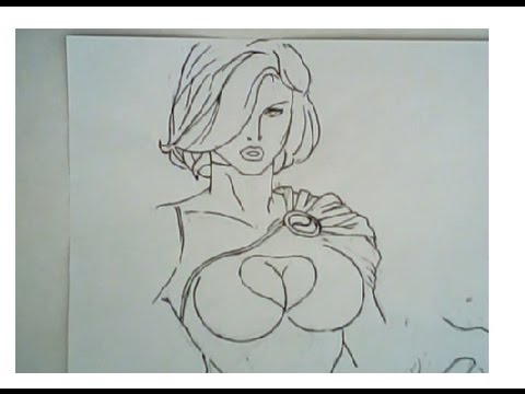 480x360 Drawing Superhero Faces - Girl Superhero Drawing