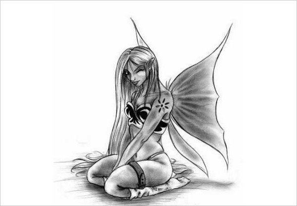 Girl Tattoo Drawings