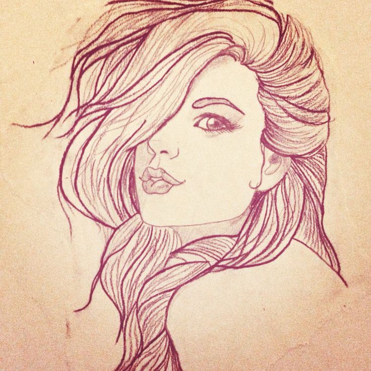 736x736 Pin Up Girl Sketch Tattoo Tattoos On We Heart It - Girl Tattoo Drawings