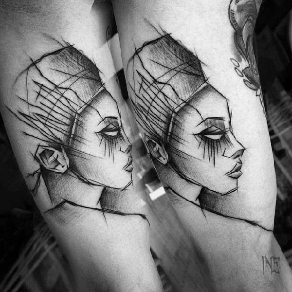 600x600 fashionable and intriguing sketch tattoo ideas for your next ink - Girl Tattoo Drawings