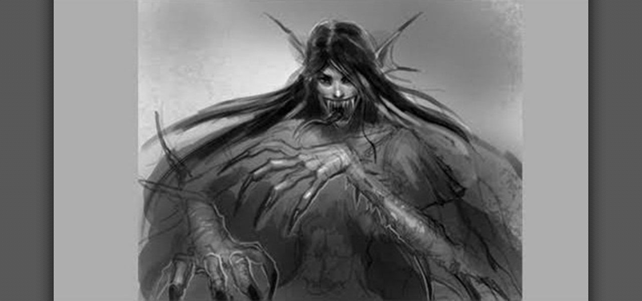 1280x600 How To Draw A Scary Manga Female Vampire Drawing Illustration - Girl Vampire Drawing