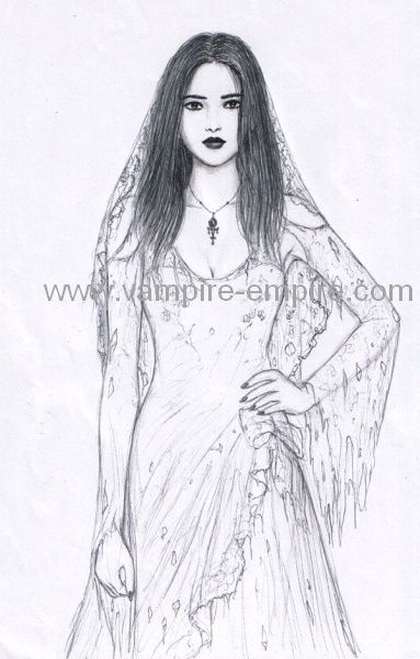 383x600 Artcrafts In Vampire Drawings - Girl Vampire Drawing