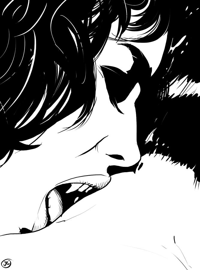 667x900 Vampire Kiss Drawing - Girl Vampire Drawing