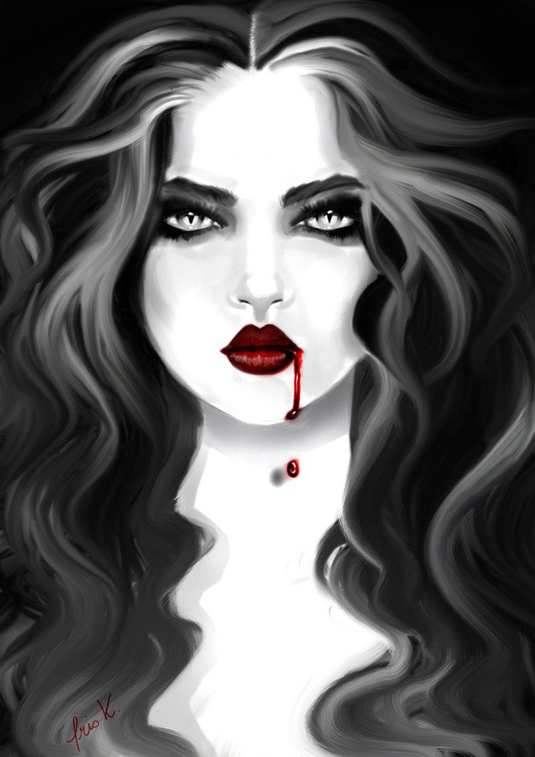 751x1062 Vampire - Girl Vampire Drawing