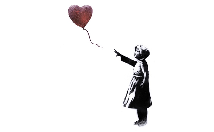720x444 Banksy's Balloon Girl Transformed - Girl With Balloon Drawing