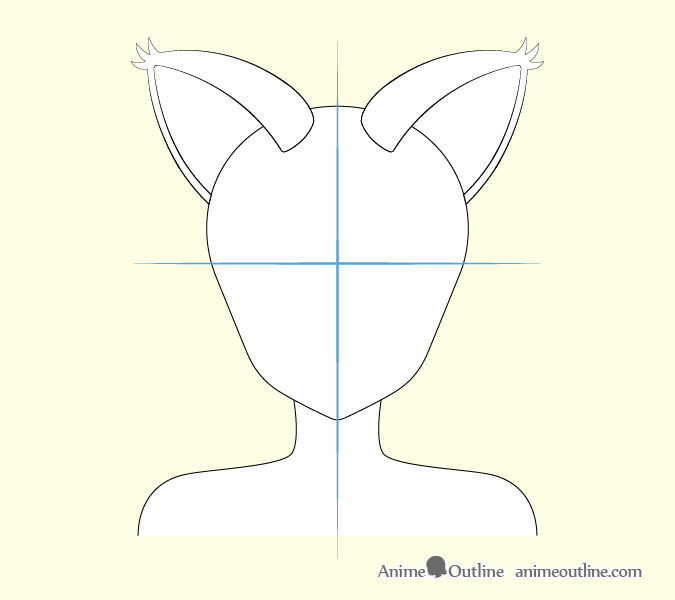 675x600 How To Draw Anime Cat Girl Ears Step - Girl With Cat Drawing