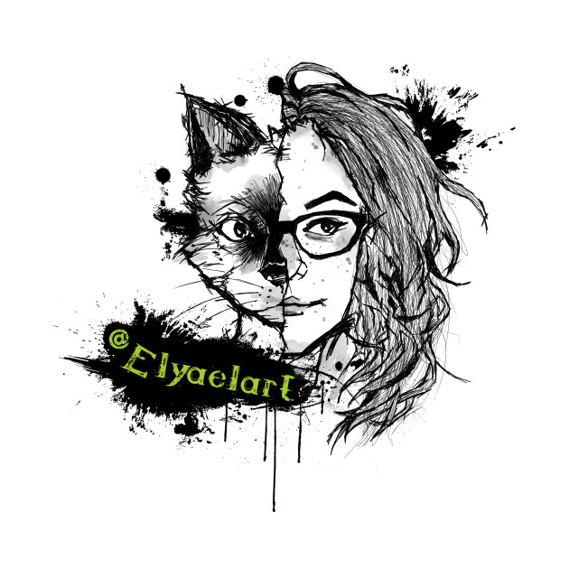 630x630 Duality Of Girlcat - Girl With Cat Drawing