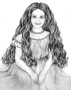 239x300 curly hair girl drawings fine art america - Girl With Curly Hair Drawing