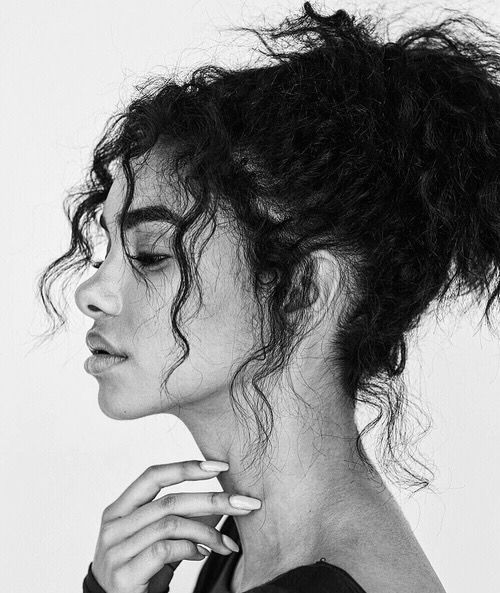 500x593 how to deep condition your curls the right way - Girl With Curly Hair Drawing