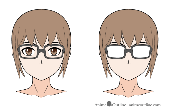 675x450 How To Draw Anime Manga Glasses - Girl With Glasses Drawing Easy