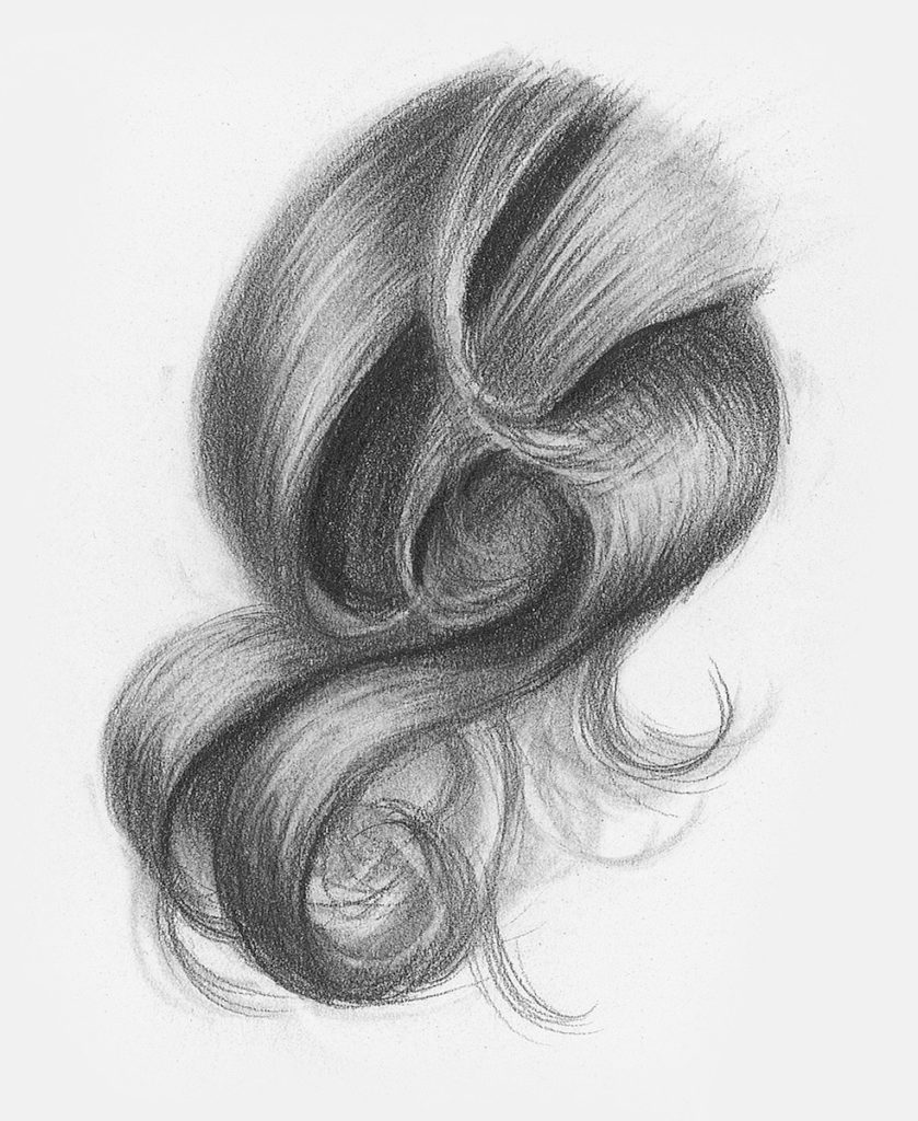 839x1024 Drawing Hair For Beginners Graphite And Colored Pencil Techniques - Girl With Long Hair Drawing