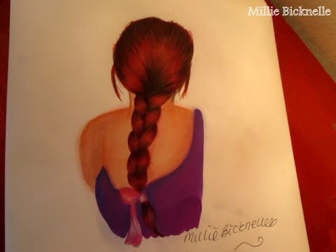 480x360 Drawing Tutorial - Girl With Red Hair Drawing