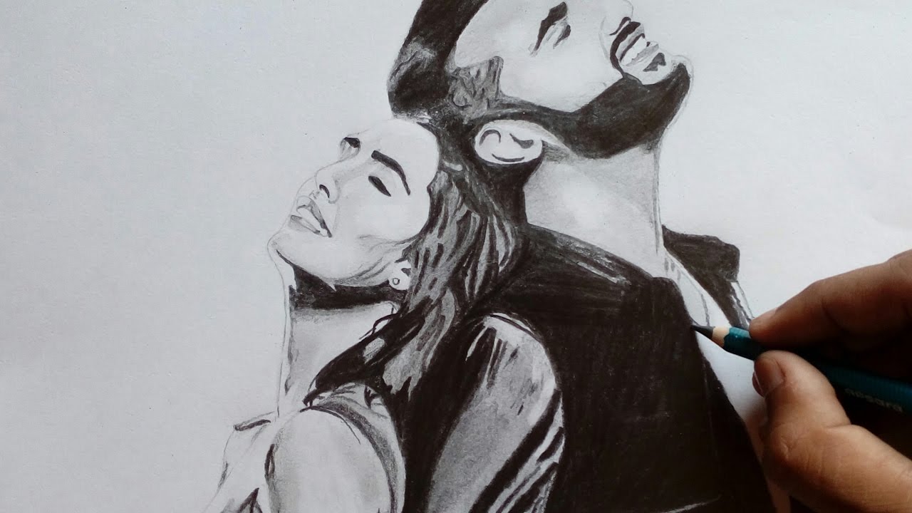 1280x720 how to draw poster of movie half girlfriend, shradha kapur arjun - Girlfriend Drawing