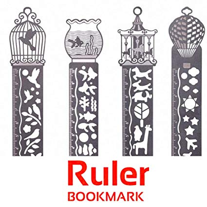 425x425 Joytong Metal Bookmarks Ruler Set For Kids Women - Girls Drawing Book