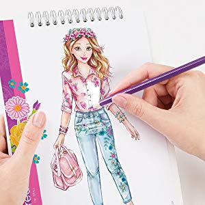 300x300 make it real fashion design sketchbook blooming - Girls Drawing Book