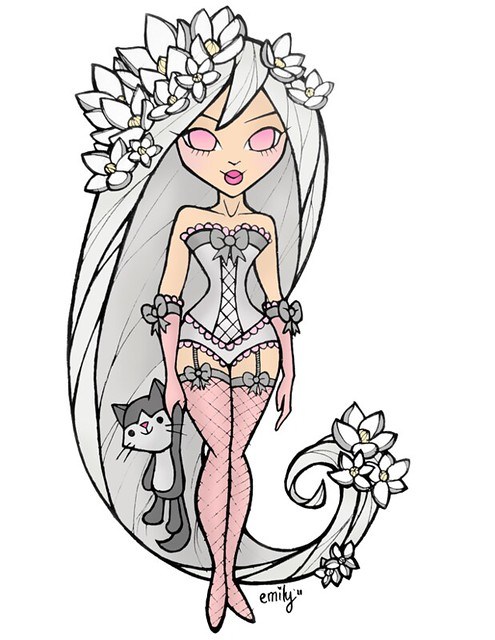 495x640 girls drawing girls emily bee - Girls Drawings