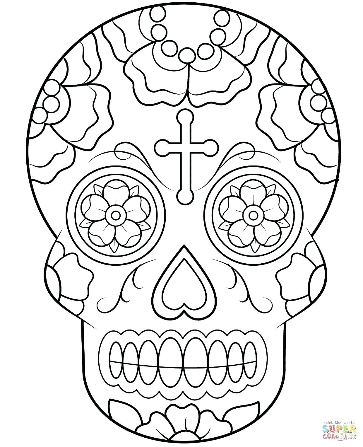 1240x1526 How To Draw A Sugar Skull Day Of The Dead Skull How To Draw Sugar - Girly Skull Drawings