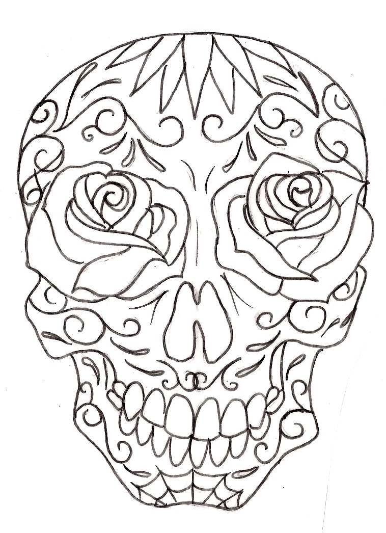 758x1046 Cute Girly Skull Tattoos Outlines Ideas And Designs - Girly Skull Drawings