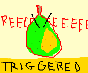 300x250 Fruit Got Triggered Drawing - Gitara Drawing