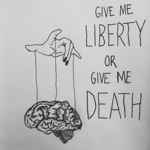 500x500 Give Me Liberty Or Give Me Death On We Heart It - Give Drawing