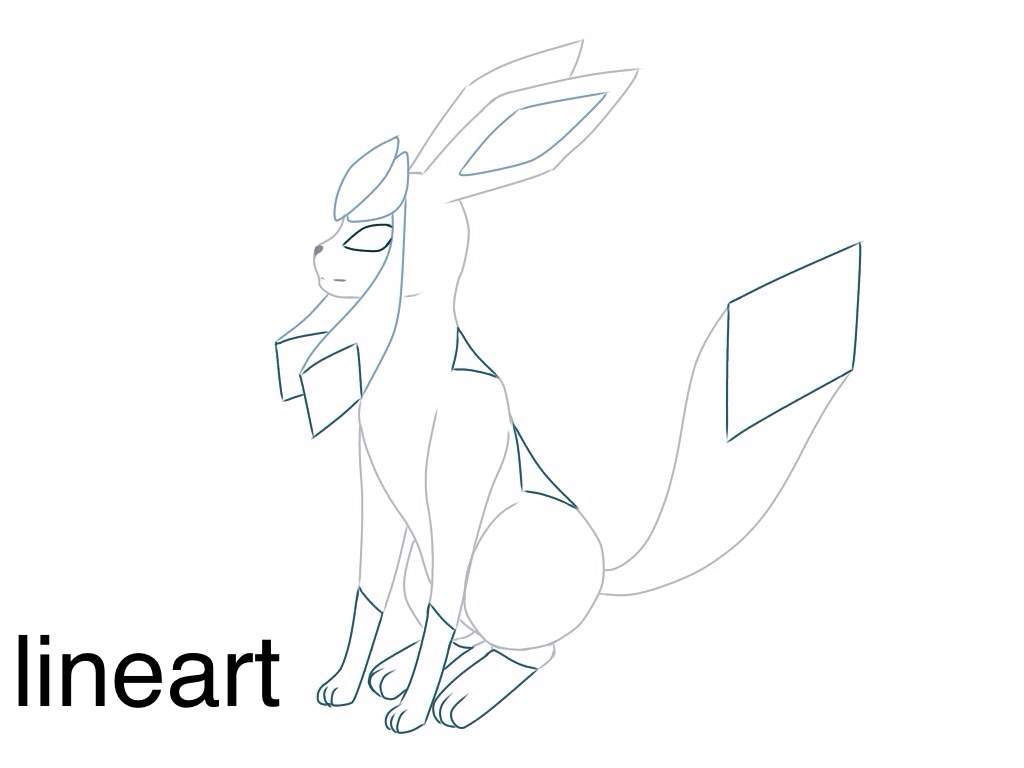 1024x768 Glaceon Drawing Amino - Glaceon Drawing