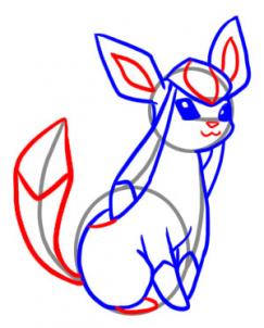 243x302 How To Draw Glaceon - Glaceon Drawing