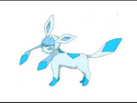 480x360 How To Draw Glaceon From Pokemon - Glaceon Drawing