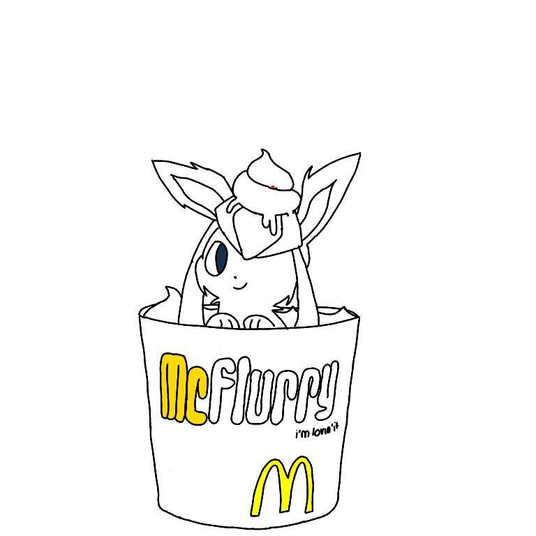 768x768 Mc Glaceon Drawing Amino - Glaceon Drawing