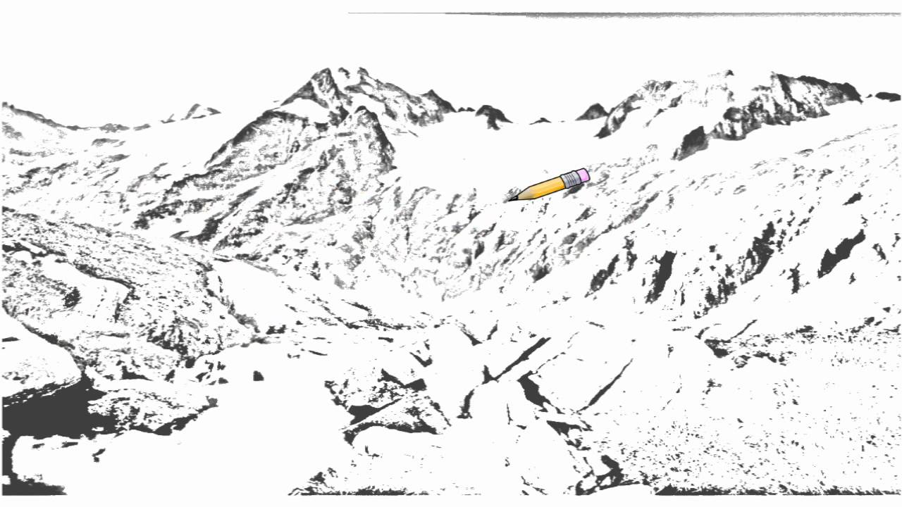 1280x720 glacier drawing free download - Glacier Drawing