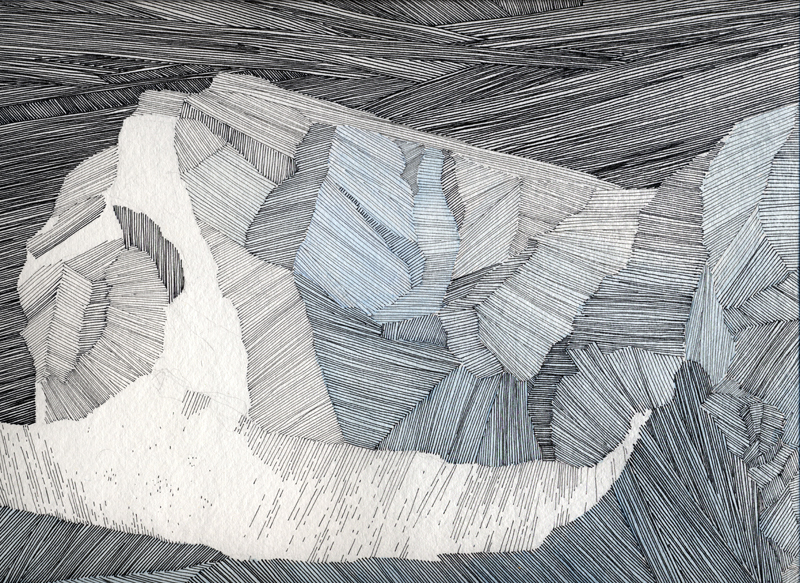 800x583 inga doroszdrawings - Glacier Drawing