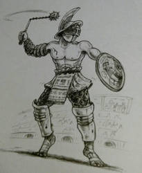205x250 gladiator drawing - Gladiator Drawing