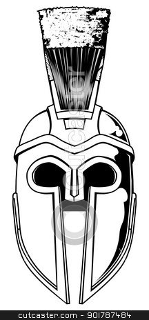 Gladiator Helmet Drawing at PaintingValley.com | Explore collection of