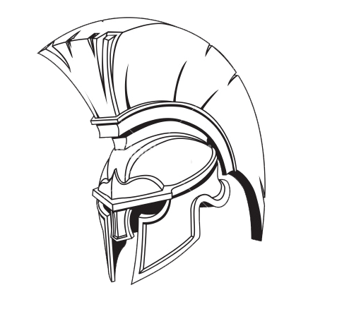 Gladiator Helmet Drawing at PaintingValley.com | Explore collection of ...