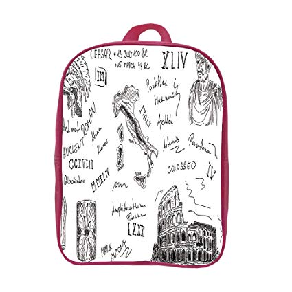 425x425 Children's Knapsack Multi Style,toga Party,ancient - Gladiator Helmet Drawing
