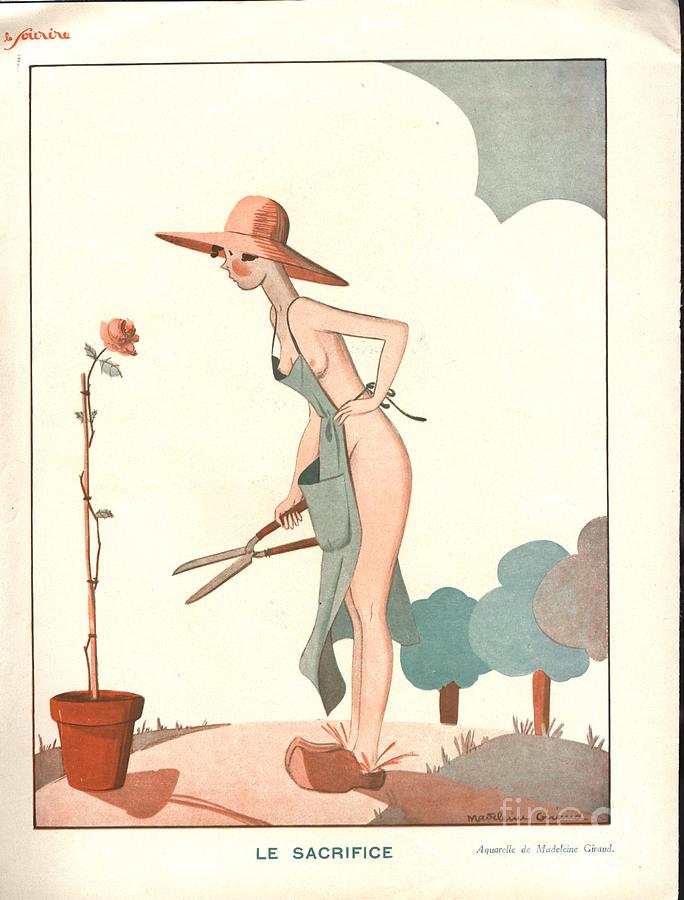 684x900 Le Sourire France Erotica Glamour Drawing - Glamour Drawing