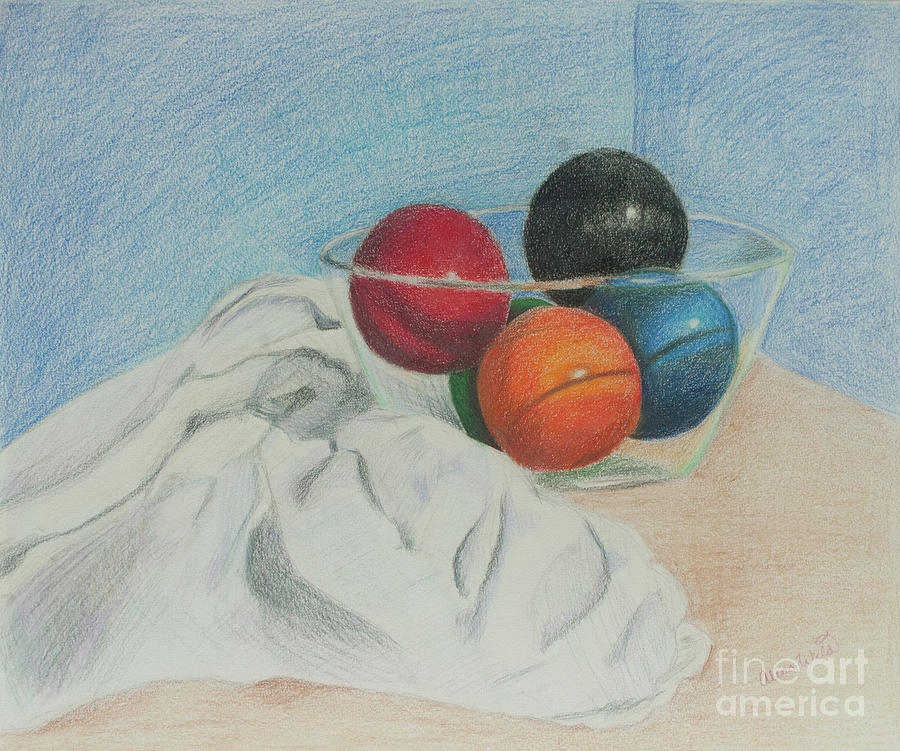 900x751 Having A Ball Drawing - Glass Ball Drawing