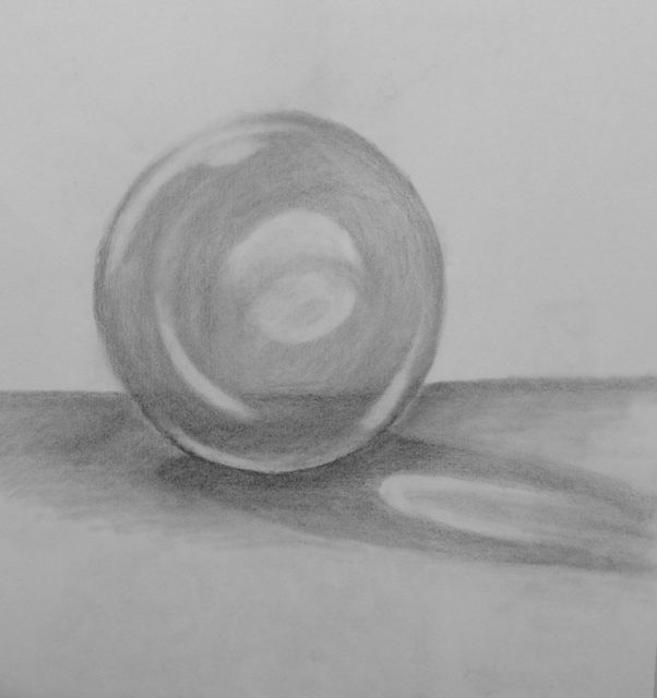 602x640 Practice Drawing Shapes - Glass Ball Drawing