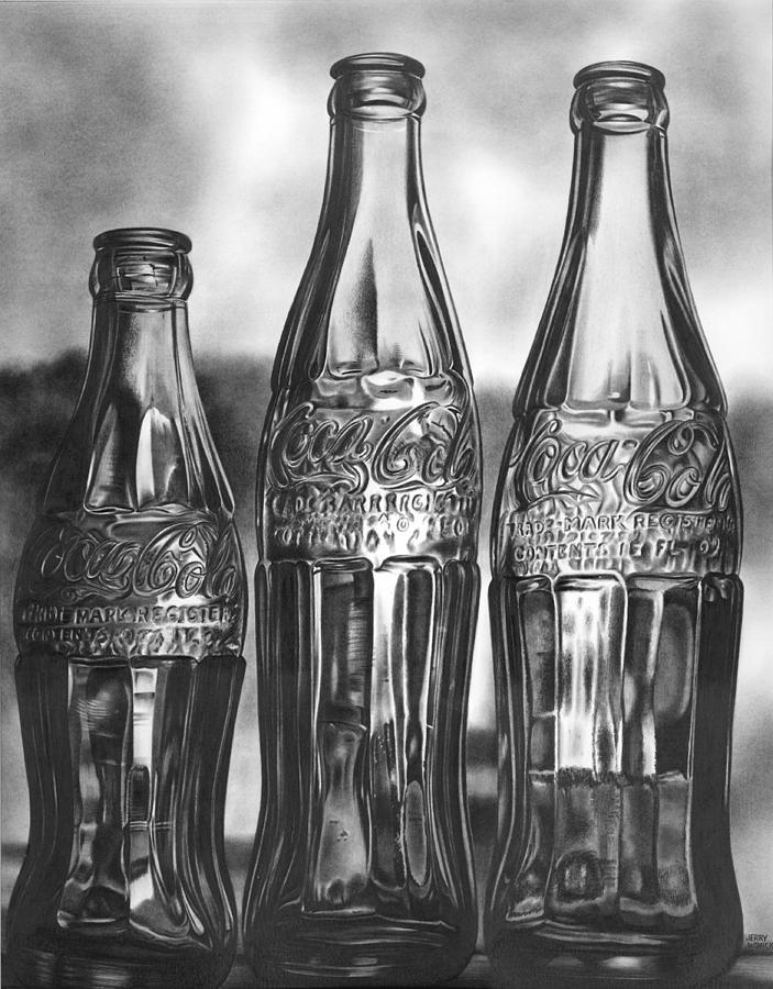 703x900 Coke Bottles Drawing - Glass Bottle Drawing