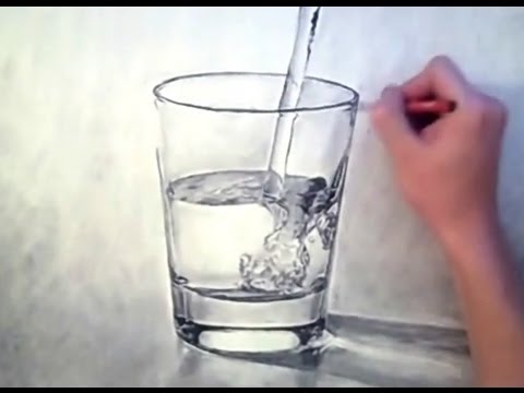 480x360 Looking Waterglass Drawing - Glass Cup Drawing