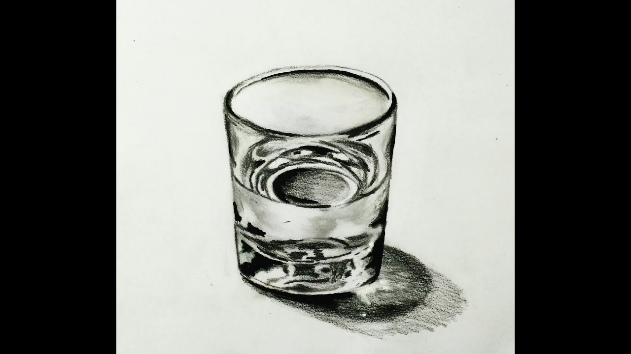1280x720 How To Draw A Glass Of Water - Glass Of Water Drawing