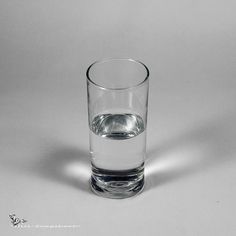 236x236 Realistic Glass Cup Of Water Drawing Made With Pencil White - Glass Of Water Drawing