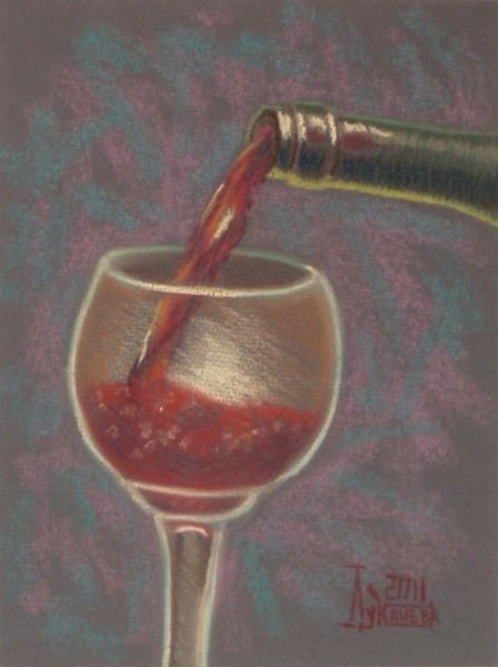 448x600 Glass Of Wine Drawing - Glass Of Wine Drawing