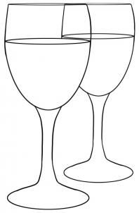 198x302 wine glass outline bar stool designs wine glass drawing - Glass Of Wine Drawing