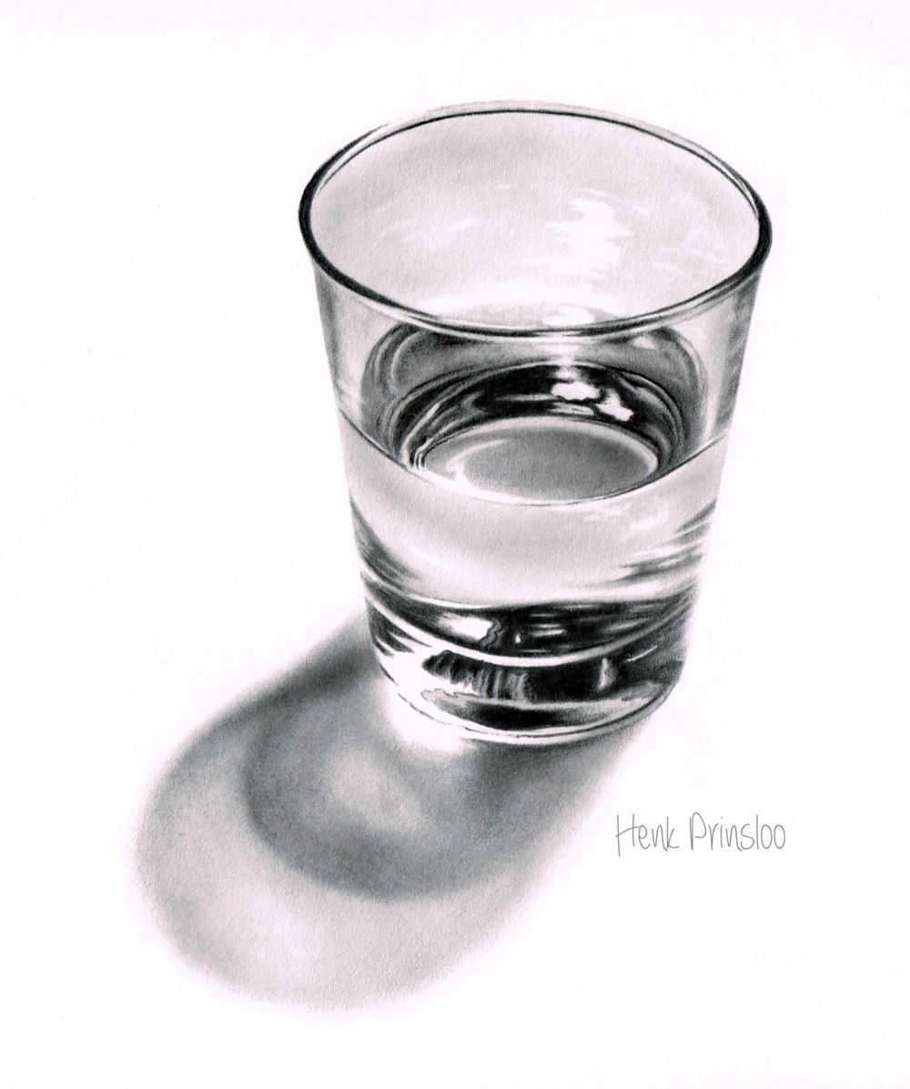 1000x1196 how to draw a glass drawing tutorial realistic drawing of a glass - Glass Pencil Drawing