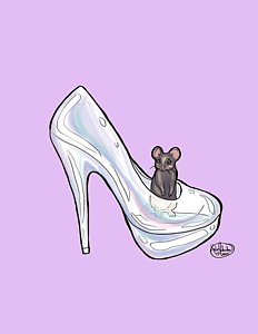 232x300 Glass Slippers Drawings Fine Art America - Glass Slipper Drawing