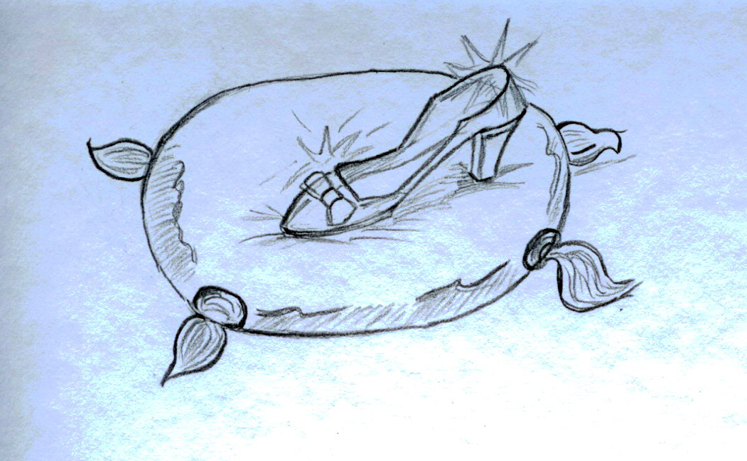 Glass Slipper Drawing at Explore collection of Glass Slipper Drawing