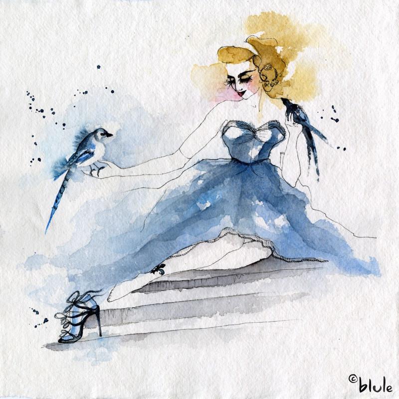800x800 A Little Glass Slipper Blule, The Boutique - Glass Slipper Drawing