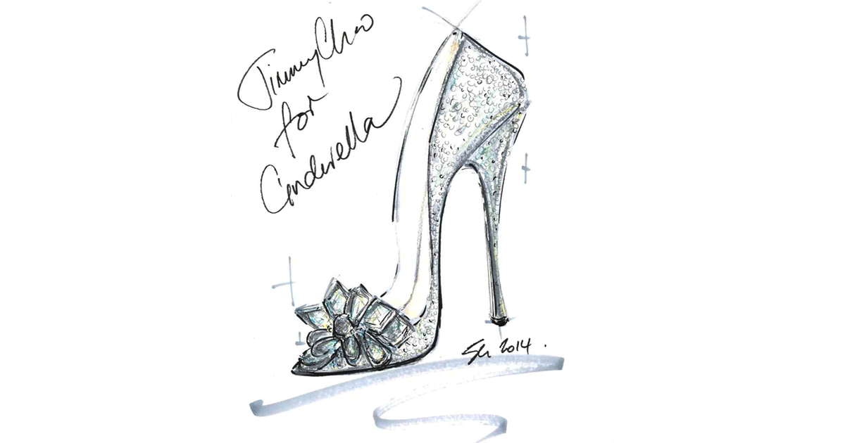 1200x630 Jimmy Choo - Glass Slipper Drawing
