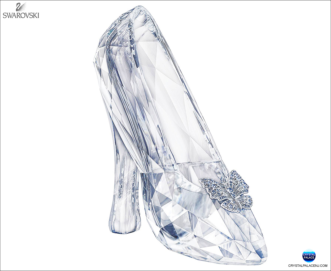 1100x900 Swarovski Cinderella Slipper Limited Edition - Glass Slipper Drawing
