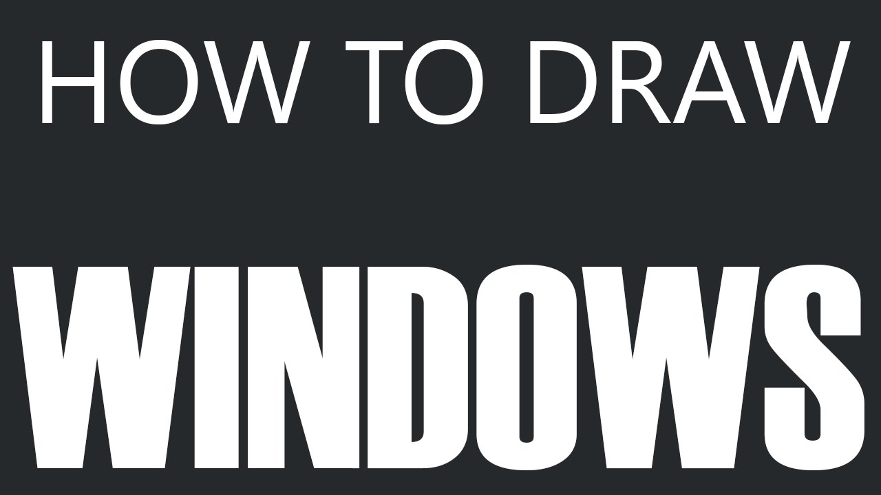 1280x720 How To Draw A Window - Glass Window Drawing